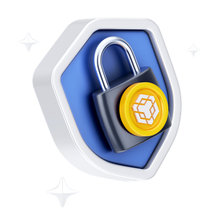 Binance Lock  3D Icon