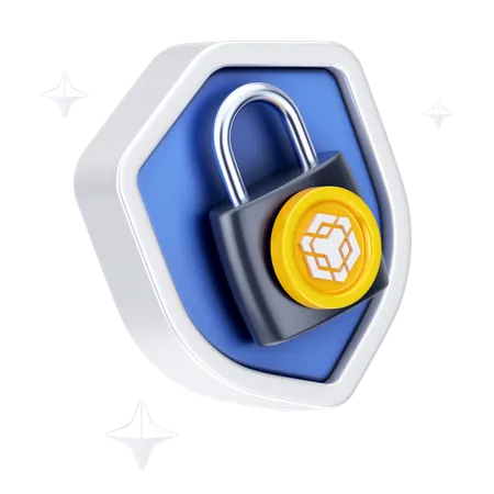 Binance Lock  3D Icon