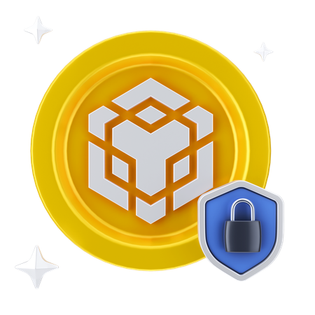 Binance Lock  3D Icon