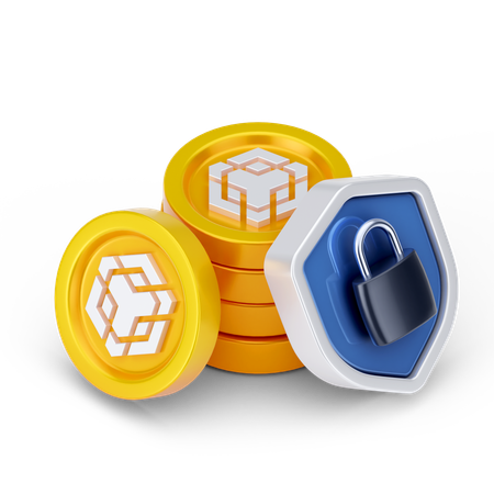 Binance Lock  3D Icon