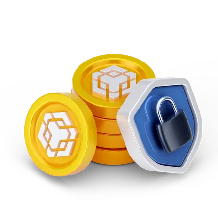 Binance Lock  3D Icon