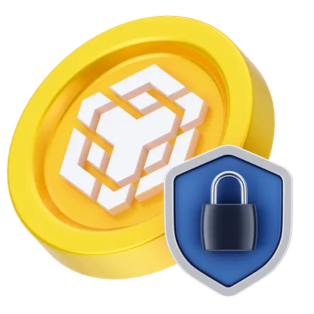 Binance Lock  3D Icon