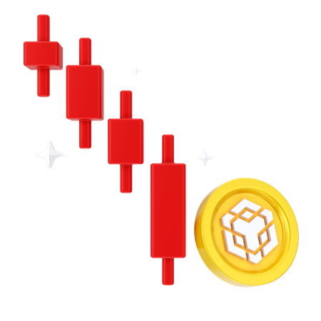 Binance Loss  3D Icon