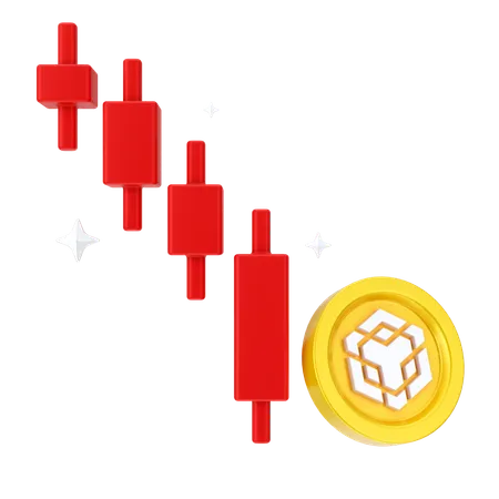 Binance Loss  3D Icon