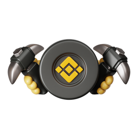 Binance Mining  3D Icon