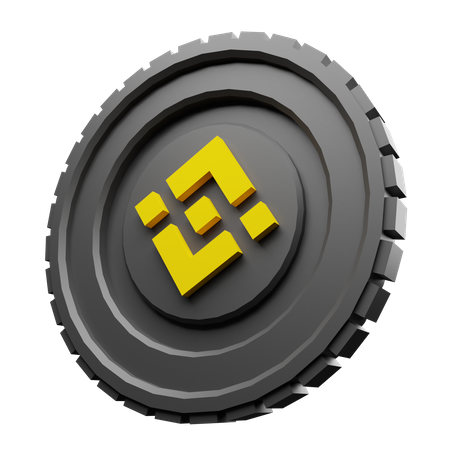 Binance Smart Chain BNB Coin  3D Illustration