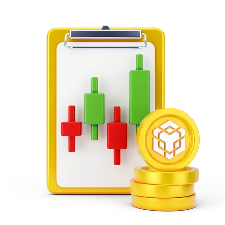 Binance Trading  3D Icon