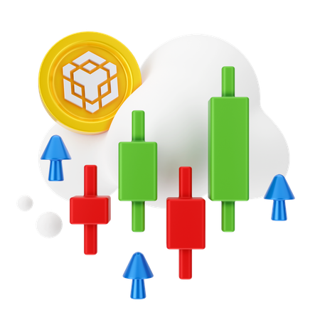 Binance Trading  3D Icon