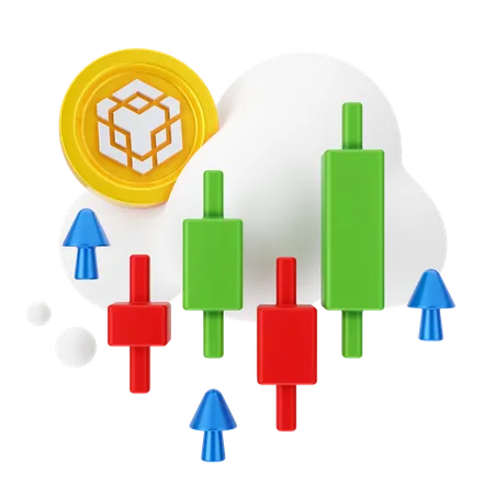 Binance Trading  3D Icon