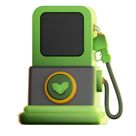 Bio Fuel Station  3D Icon