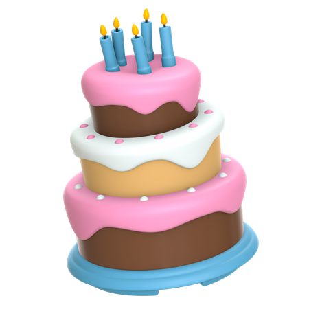 Birthday Cake  3D Icon