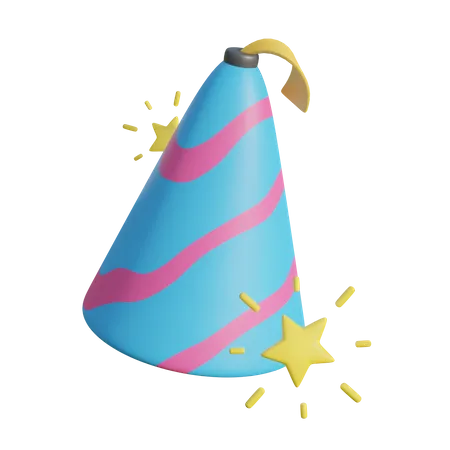 Birthday Cap  3D Illustration