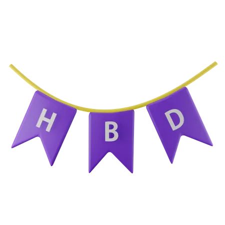 Birthday Decoration  3D Icon