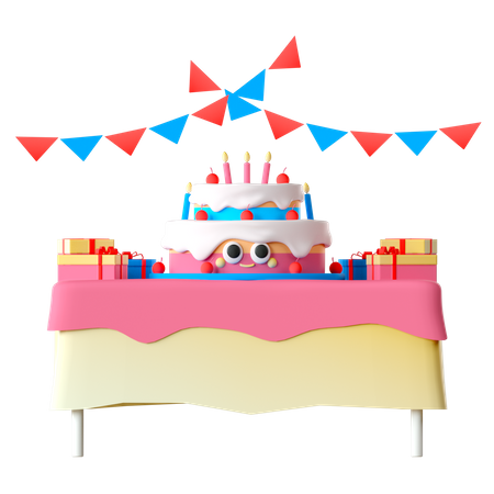 Birthday Decoration  3D Icon