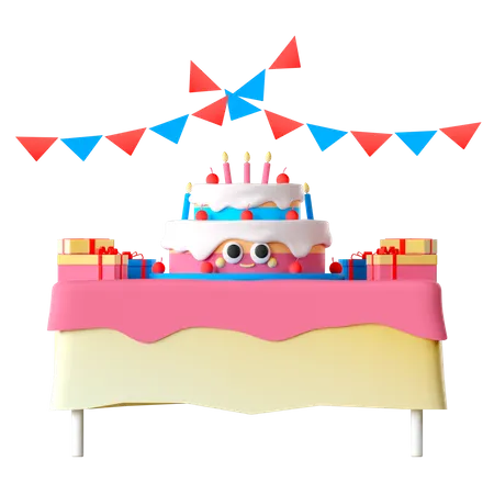 Birthday Decoration  3D Icon