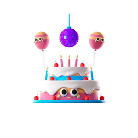 Birthday Party  3D Icon