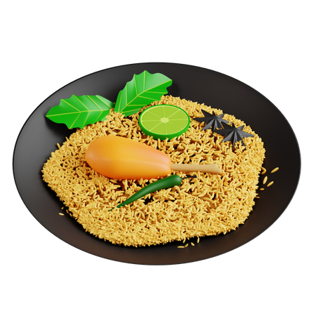 Biryani  3D Icon