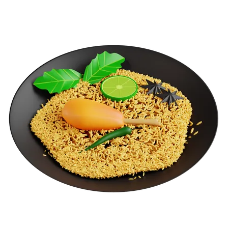 Biryani  3D Icon