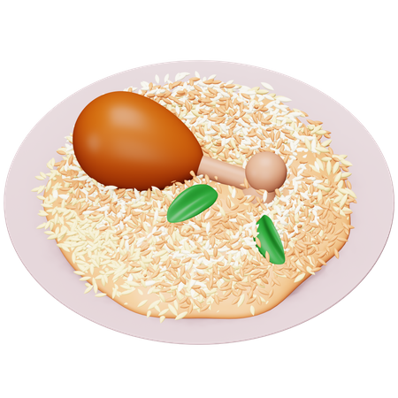 Biryani  3D Icon