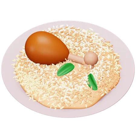 Biryani  3D Icon