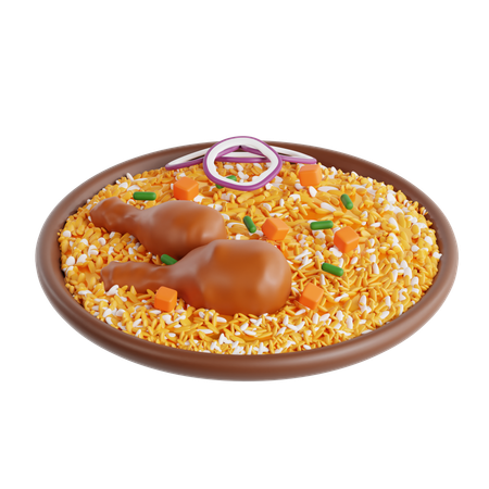 Biryani  3D Icon