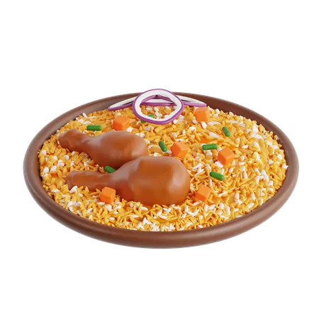 Biryani  3D Icon