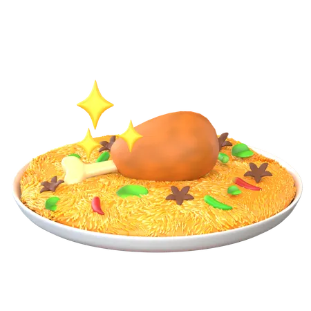 Biryani Rice  3D Icon