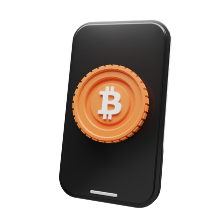 Bitcoin Application  3D Illustration