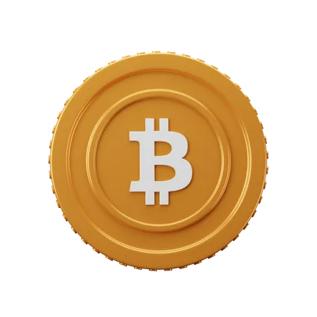 Bitcoin BTC  3D Icon