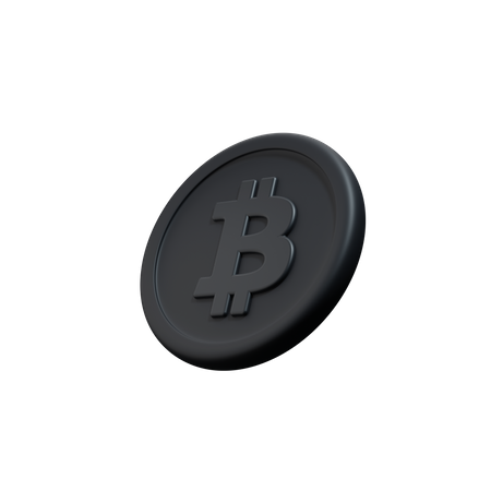 Moneda criptográfica Bitcoin  3D Icon