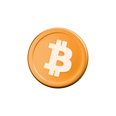 Moneda criptográfica Bitcoin  3D Icon