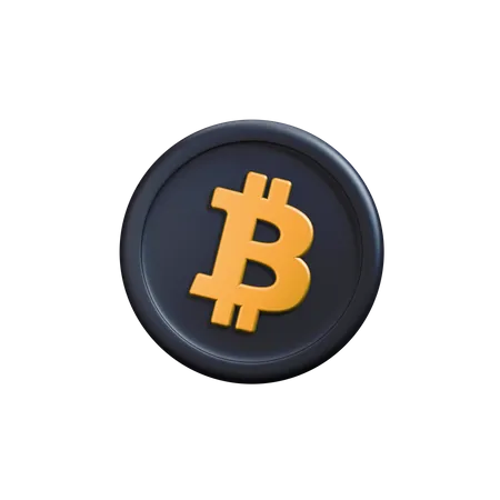 Moneda criptográfica Bitcoin  3D Icon