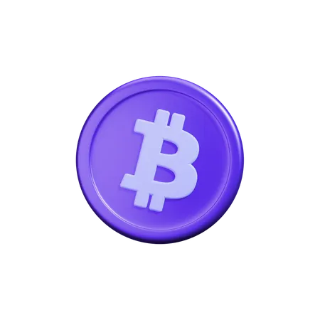 Moneda criptográfica Bitcoin  3D Icon