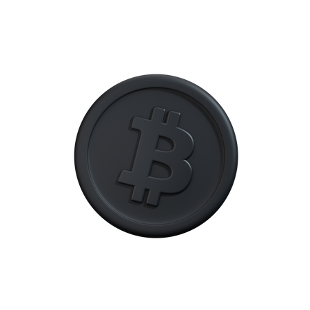 Moneda criptográfica Bitcoin  3D Icon