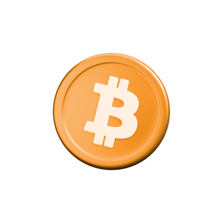 Bitcoin crypto coin  3D Icon