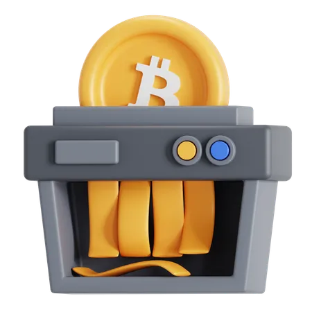 Redução do bitcoin pela metade  3D Icon