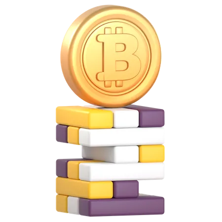 Cripto jenga  3D Icon