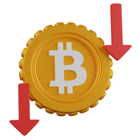 BITCOIN loss  3D Icon