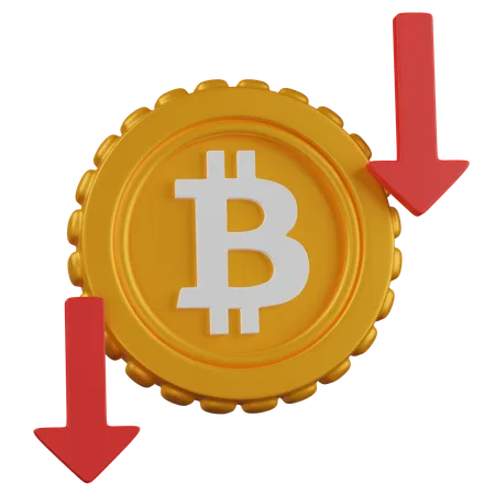 BITCOIN loss  3D Icon