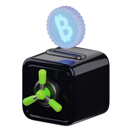 Bitcoin Safe  3D Icon