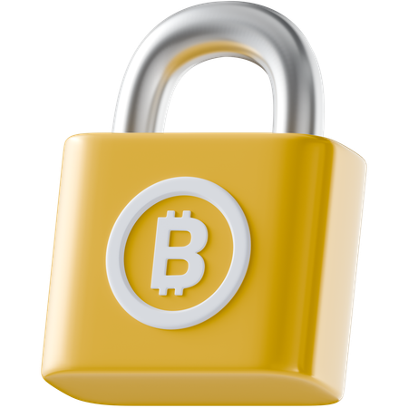 Bitcoin Security  3D Icon