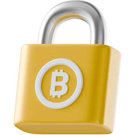 Bitcoin Security  3D Icon