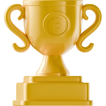 Bitcoin Trophy  3D Icon