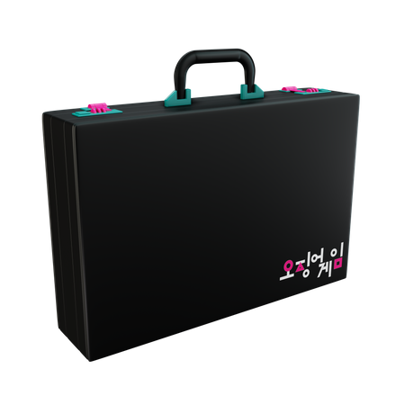 Black Briefcase  3D Illustration