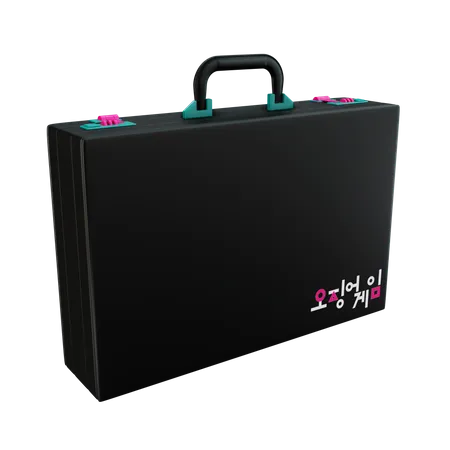 Black Briefcase  3D Illustration