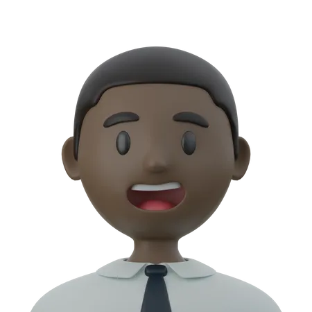 Black Businessman  3D Icon