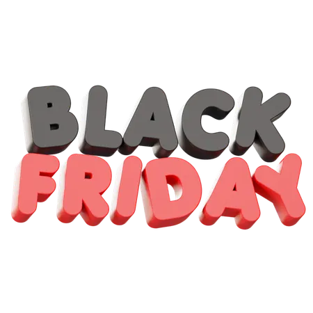 Black Friday  3D Icon