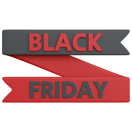 Black Friday Banner  3D Icon