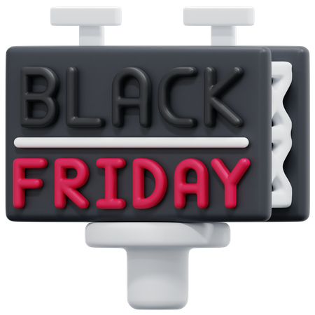 Black Friday Promotion  3D Icon