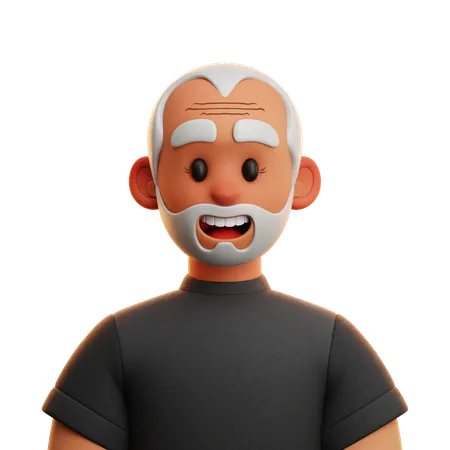 BLACK SHIRT MAN  3D Icon